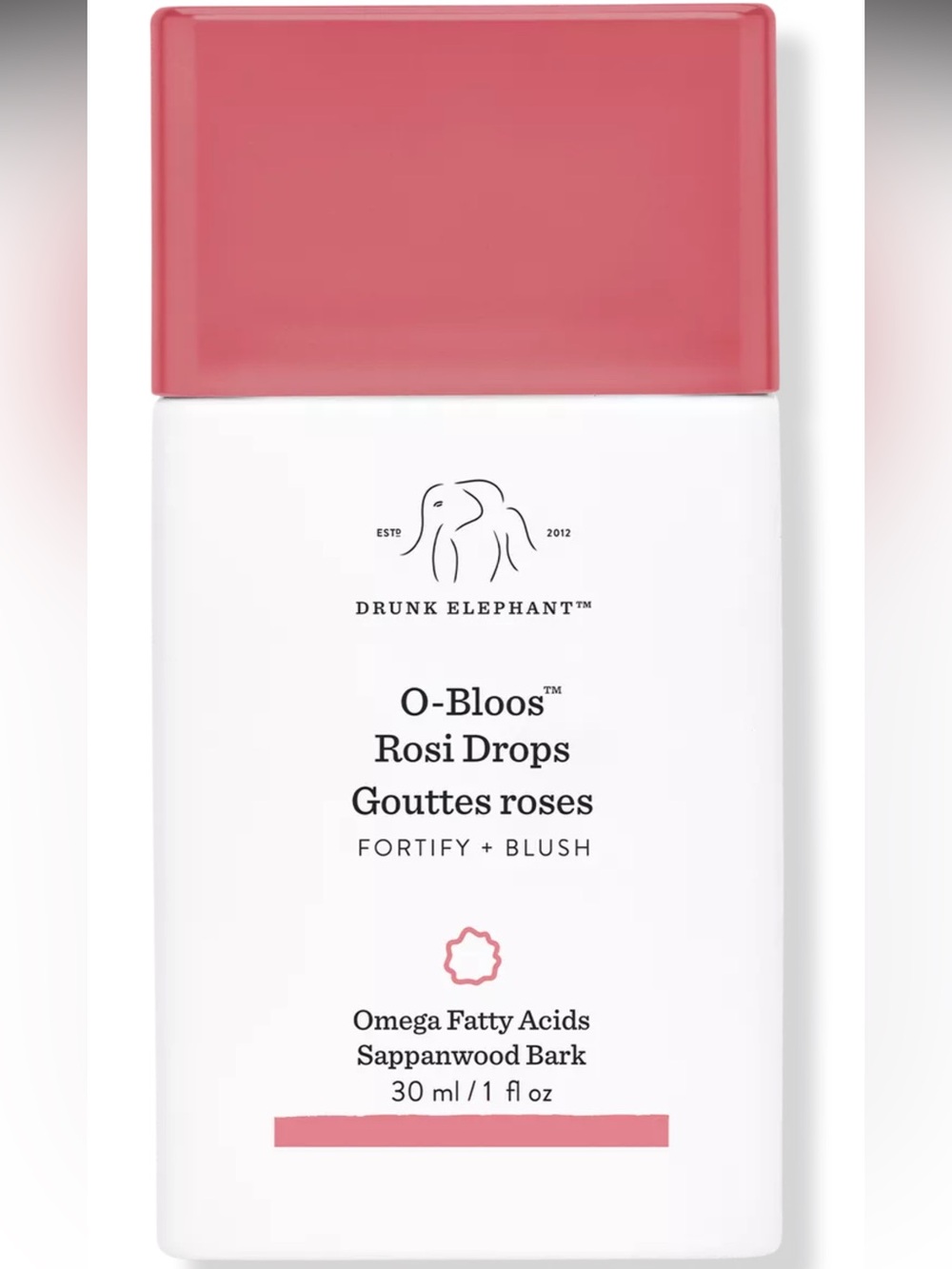 DRUNK ELEPHANT O-Bloos Rosi Glow Drops - Serum Blush with Vitamin F BNIB